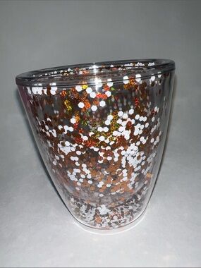 Mary Square acrylic glitter wine Tumblr Burnt Orange